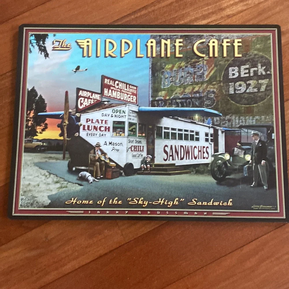 Nostalgic 4 Piece Vintage ‘2013 Diner Placemats by L. Grossman EUC